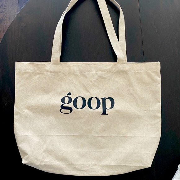 Two Goop Canvas Shopping Bags - Picture 2 of 5